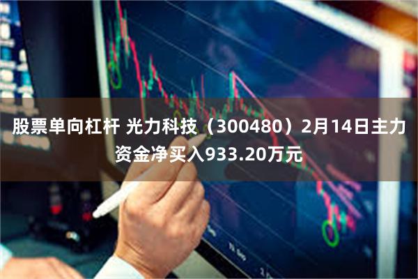 股票单向杠杆 光力科技（300480）2月14日主力资金净买入933.20万元