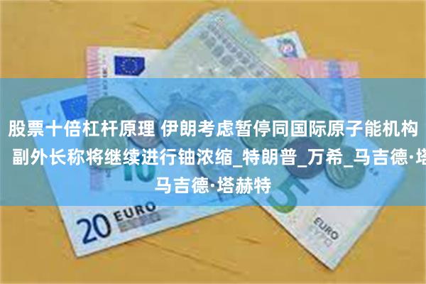 股票十倍杠杆原理 伊朗考虑暂停同国际原子能机构合作！副外长称将继续进行铀浓缩_特朗普_万希_马吉德·塔赫特