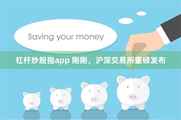 杠杆炒股指app 刚刚，沪深交易所重磅发布