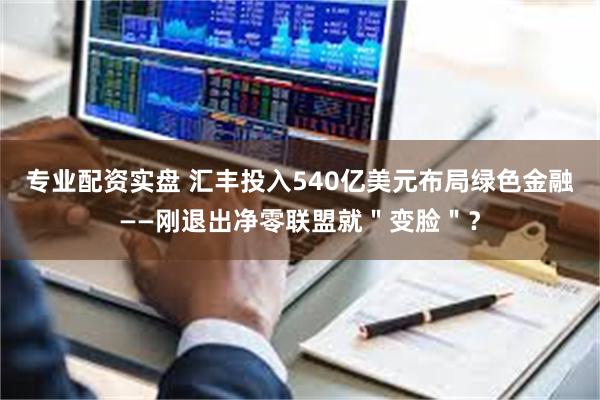 专业配资实盘 汇丰投入540亿美元布局绿色金融——刚退出净零联盟就＂变脸＂？